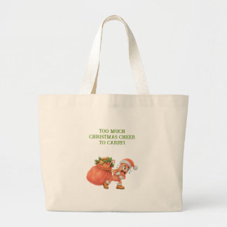 Bolsa Tote Grande Muito ânimo de Natal para carregar! Salame