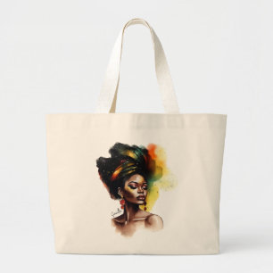Bolsa Tote Grande Mulher Afro-Americana Habilitada (2)