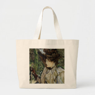 Bolsa Tote Grande Mulher de luvas por Toulouse-Lautrec