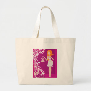 Bolsa Tote Grande mulher grávida ruiva