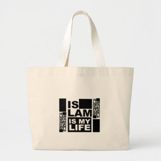 Bolsa Tote Grande Mulheres Bag - islam é minha vida