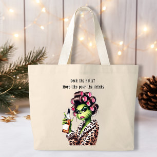 Bolsa Tote Grande Mulheres De Furto Verde Rumpy Adoram Cocktails