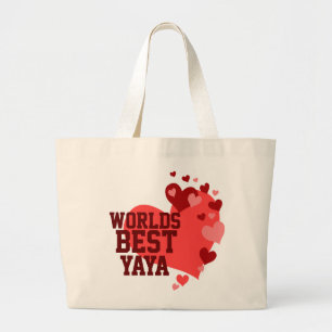 Bolsa Tote Grande Mundos o melhor YaYa personalizado
