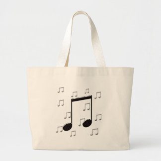 Bolsa Tote Grande Música 8ª Oitava Notas