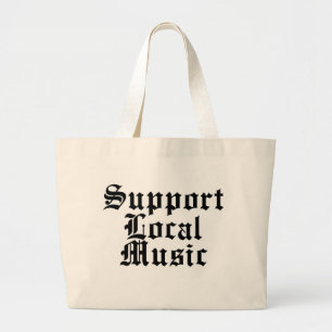 Bolsa Tote Grande Música do Local do apoio