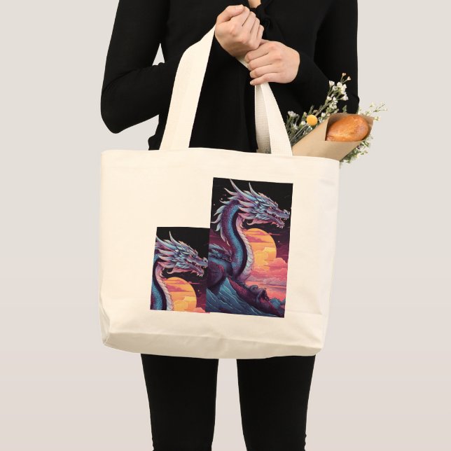 Bolsa Tote Grande Mystic Flames (Frente (produto))