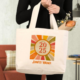 Bolsa Tote Grande Na moda Moderna da Classe Retroativa do Nome de Gr