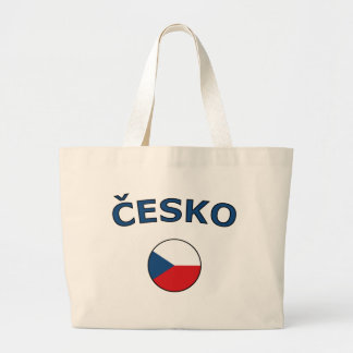 Bolsa Tote Grande nação-círculo-checo