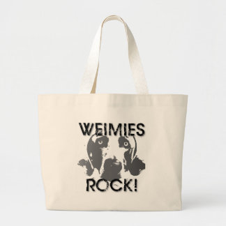 Bolsa Tote Grande Nação de Weimaraner: ROCHA de Weimies!
