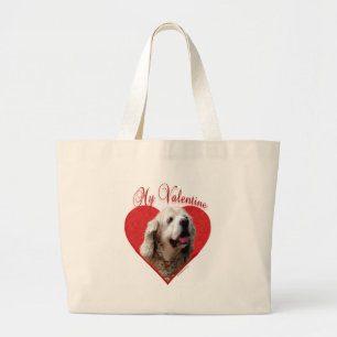 Bolsa Tote Grande Namorados Cocker(buff)