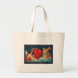 Bolsa Tote Grande Namorados Vitoriano Para O Meu Namorados