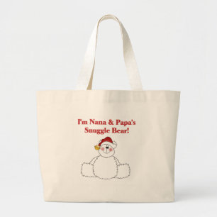 Bolsa Tote Grande Nana e o Urso de Apelação do Papá