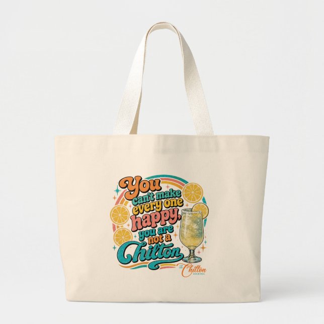Bolsa Tote Grande Não é uma camiseta Chilton  (Frente)