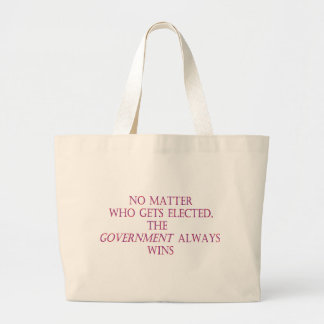 Bolsa Tote Grande Não importa quem seja eleito, o governo sempre