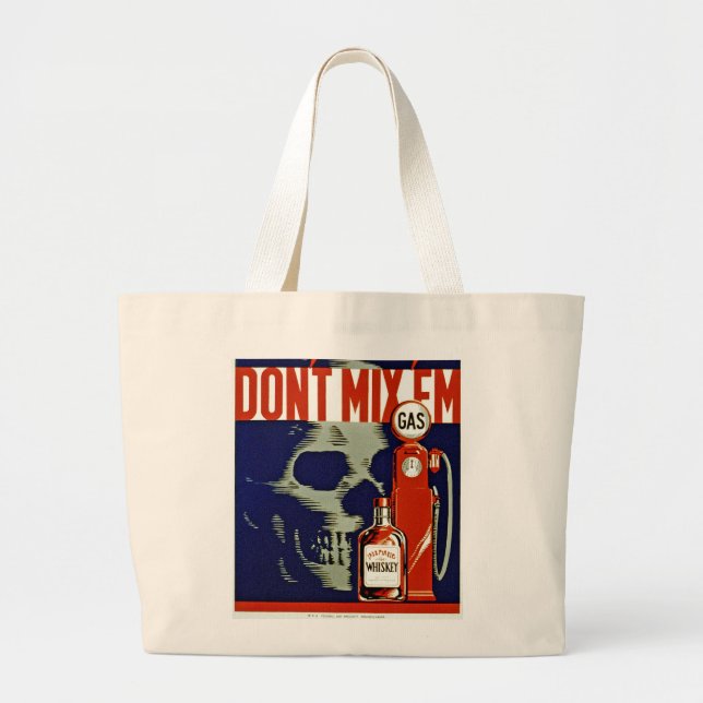Bolsa Tote Grande Não Misture-os (Frente)