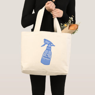Bolsa Tote Grande Não, Obrigado. Frasco de Spray Humor Sassy