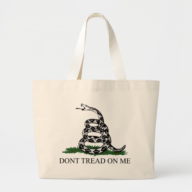 Bolsa Tote Grande Não pise em mim (Frente)
