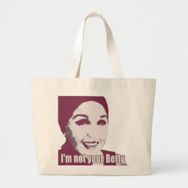 Bolsa Tote Grande Não seu doce de Betty