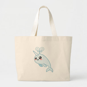 Bolsa Tote Grande Narwhal Cutie