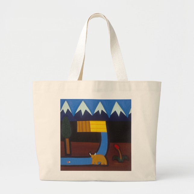 Bolsa Tote Grande Nas montanhas peruanas 2006 (Frente)