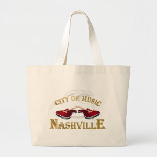 Bolsa Tote Grande Nashville. Cidade da música