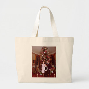 Bolsa Tote Grande Natal no Presidente James Jimmy Carter Casa Branca