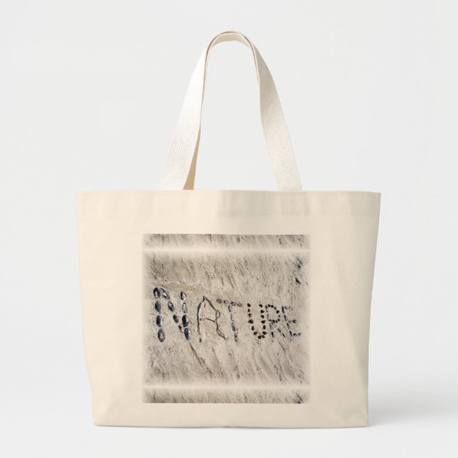 Bolsa Tote Grande Natureza na Areia (Frente)