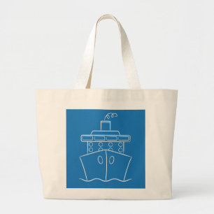 Bolsa Tote Grande Navio de cruzeiro
