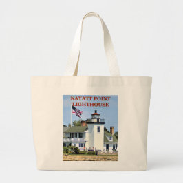 Bolsa Tote Grande Nayatt Point Lighthouse, Rhode Island Tote Bag