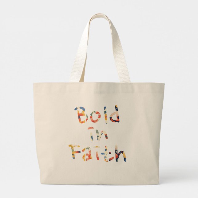 Bolsa Tote Grande Negrito Na Fé (Verso)
