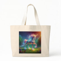 Neon Unicorn Art – Glowing Fantasy Horse Rainbow