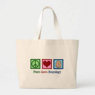 Bolsa Tote Grande Neurologista Paz Amor Neurologia