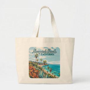 Bolsa Tote Grande Newport Beach California Orange County Vintage