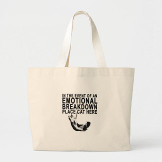 Bolsa Tote Grande No caso de um CAT EMOCIONAL