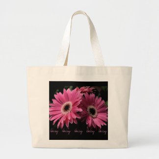 Bolsa Tote Grande No saco cor-de-rosa da margarida