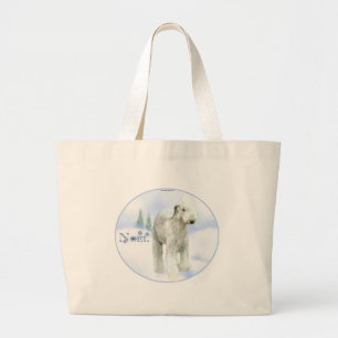 Bolsa Tote Grande Noel Bedlington Terrier