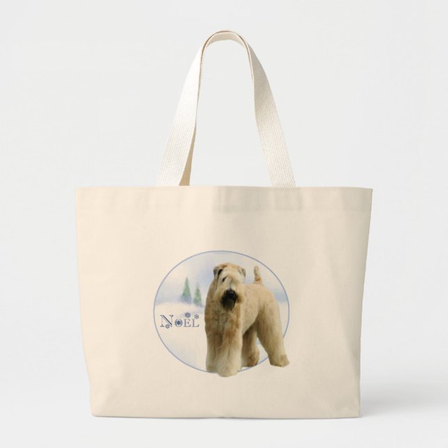 Bolsa Tote Grande Noel de Terrier, com revestimento suave (Frente)