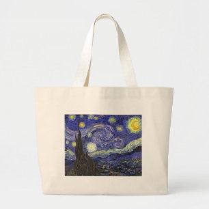 Bolsa Tote Grande Noite Estrelada, Vincent Van Gogh.