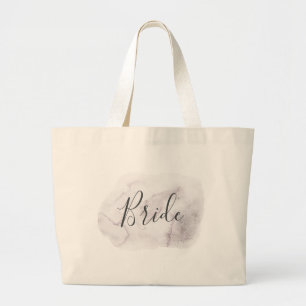 Bolsa Tote Grande Noiva. Casamento em roxo empoeirado elegante aquar