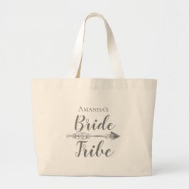 Bolsa Tote Grande Noiva Chic Boho Tribo Personalizada