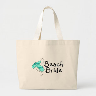 Bolsa Tote Grande Noiva da praia (casamento de praia)