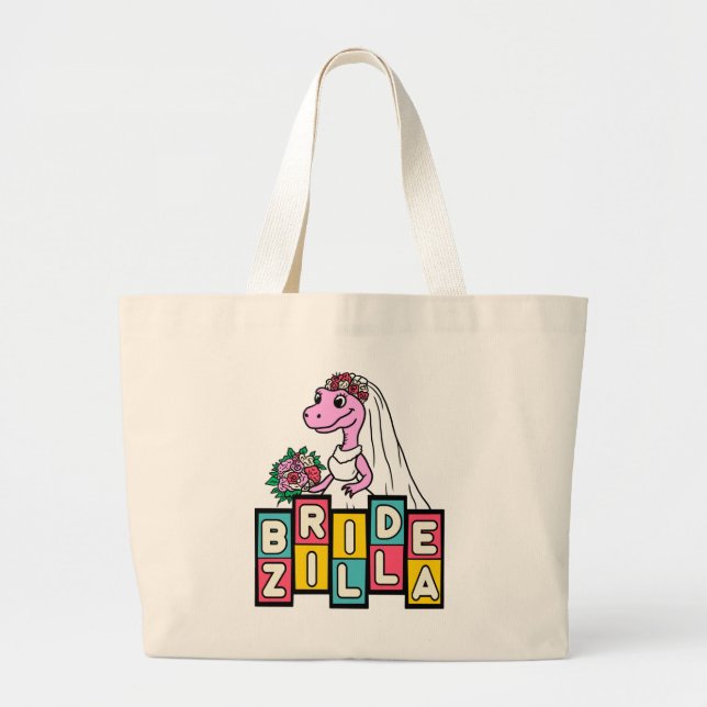 Bolsa Tote Grande Noiva Zilla Retro (Frente)
