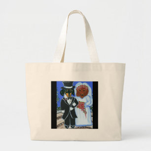 Bolsa Tote Grande Noivas Dachshunds