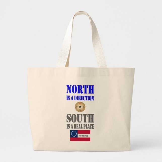BOLSA TOTE GRANDE NORTE É UMA DIREÇÃO (Frente)