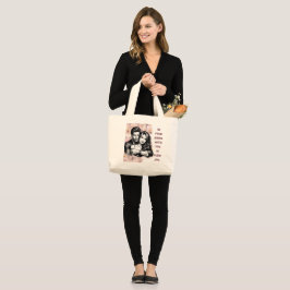 Bolsa Tote Grande Nos Seus Braços Com Você