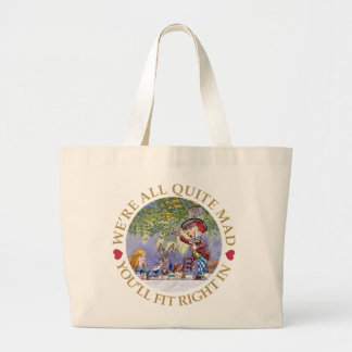 Bolsa Tote Grande Nós somos todos bastante loucos. Você caberá certo