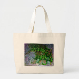 Bolsa Tote Grande "Nós somos tudo loucos aqui "