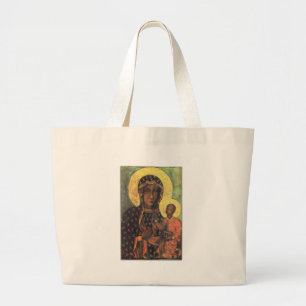 Bolsa Tote Grande Nossa Senhora das Bolsas Czestochowa