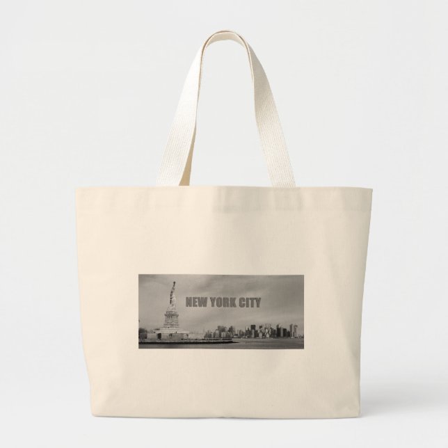 Bolsa Tote Grande Nova Iorque impressionante (Frente)