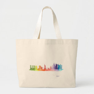Bolsa Tote Grande NOVA IORQUE skyline NYC Estados Unidos da América